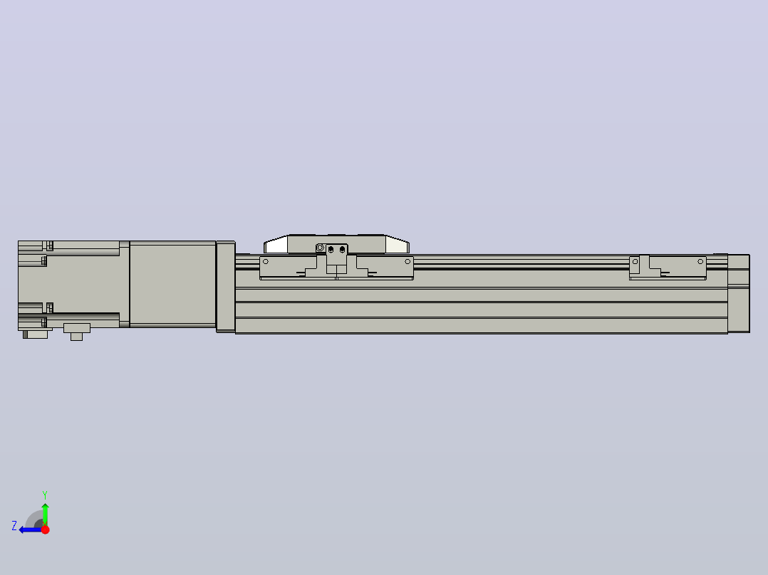 滚珠丝杠直线轴内置导轨TPA-GCR-65-1610C-L200-M-M40-N3右视图