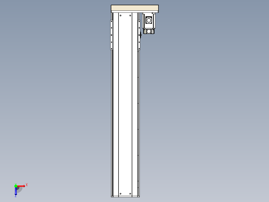 日规模组半封闭丝杆TPA-HNR-220D-3210C-L1050-ML-C-P1K-N3俯视图