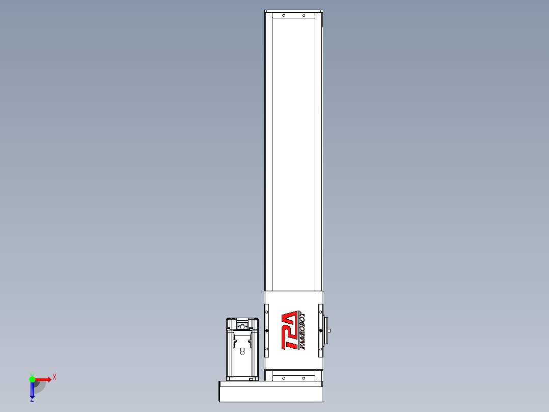 滚珠丝杠直线轴带导轨全封闭TPA-HCR-110D-1610C-L500-ML-Y-P40-N3俯视图