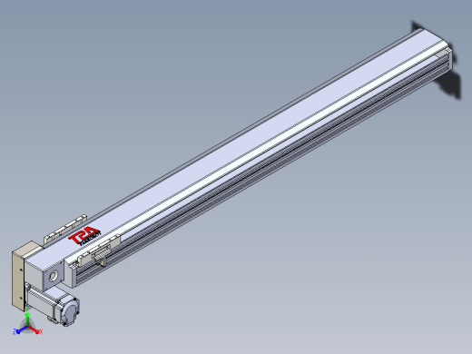 皮带直线轴半封闭可选导轨TPA-HNB-120D-110-L1000-LP-Y-P40-N3主视缩略图