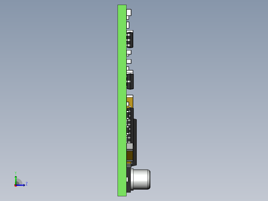 CODATEX阅读器9_1 EM TTL(阅读器1 Plus兼容)左视图