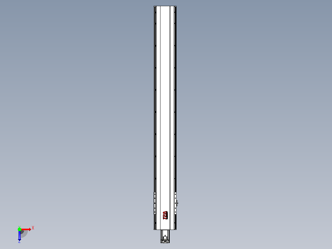 日规模组半封闭丝杆TPA-HNR-202D-2510C-L1600-M-C-P75-N3俯视图