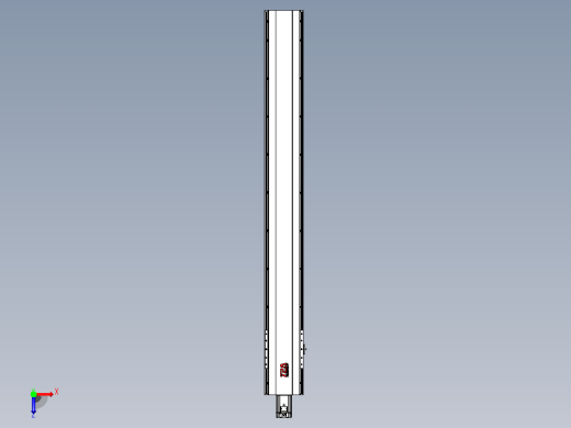 日规模组半封闭丝杆TPA-HNR-202D-2510C-L1600-M-C-P75-N3俯视缩略图