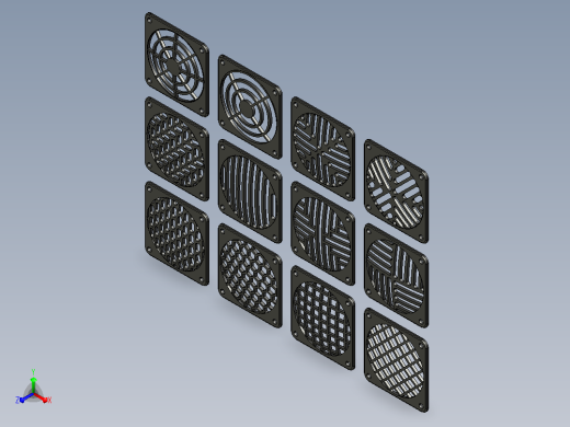 60x60mm 轴流风扇的塑料