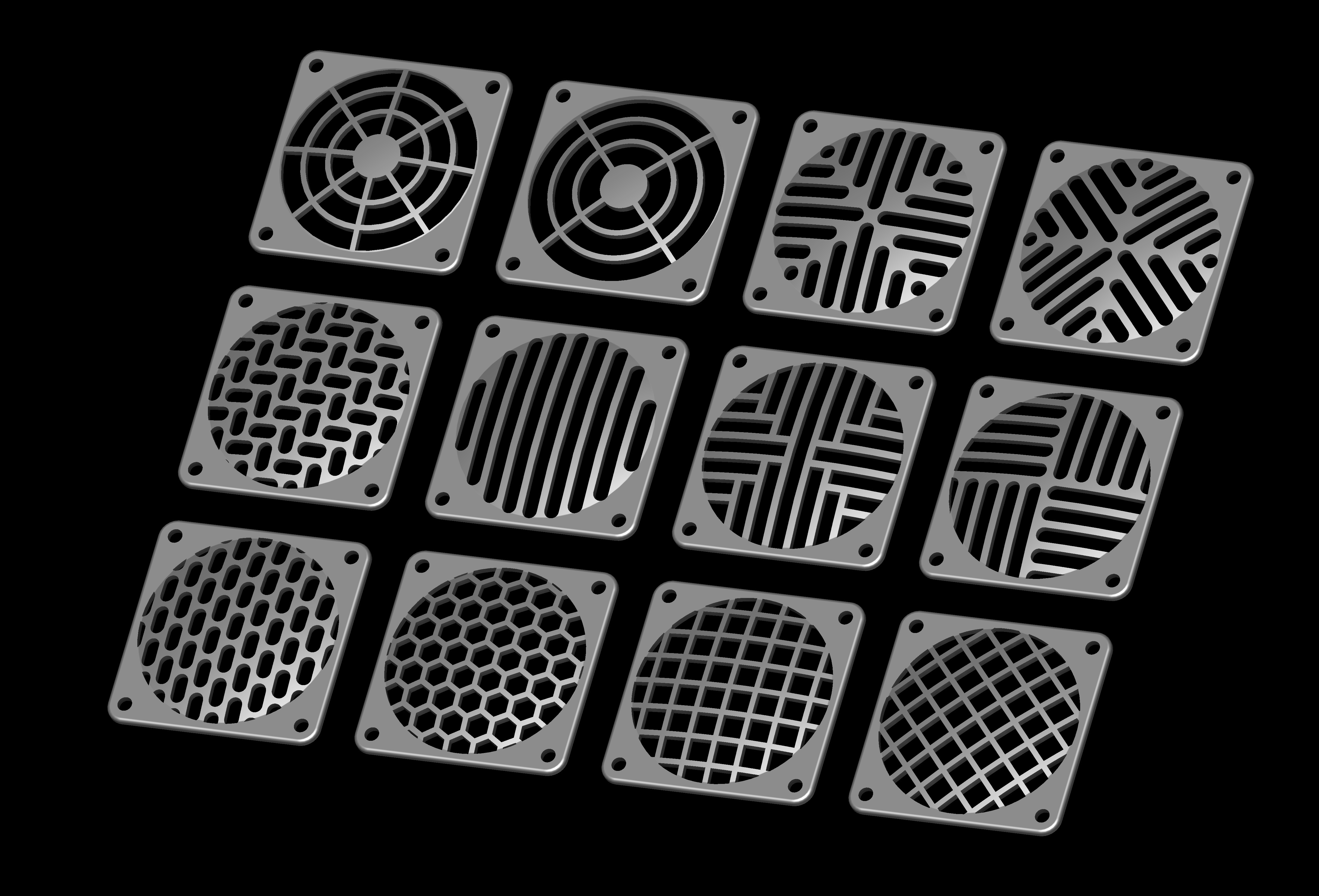 60x60mm 轴流风扇的塑料