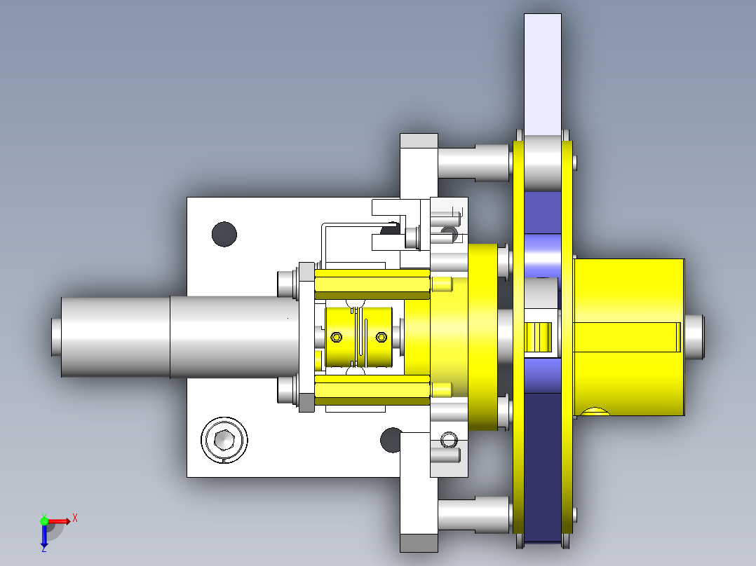 板材进给跳动辊俯视图