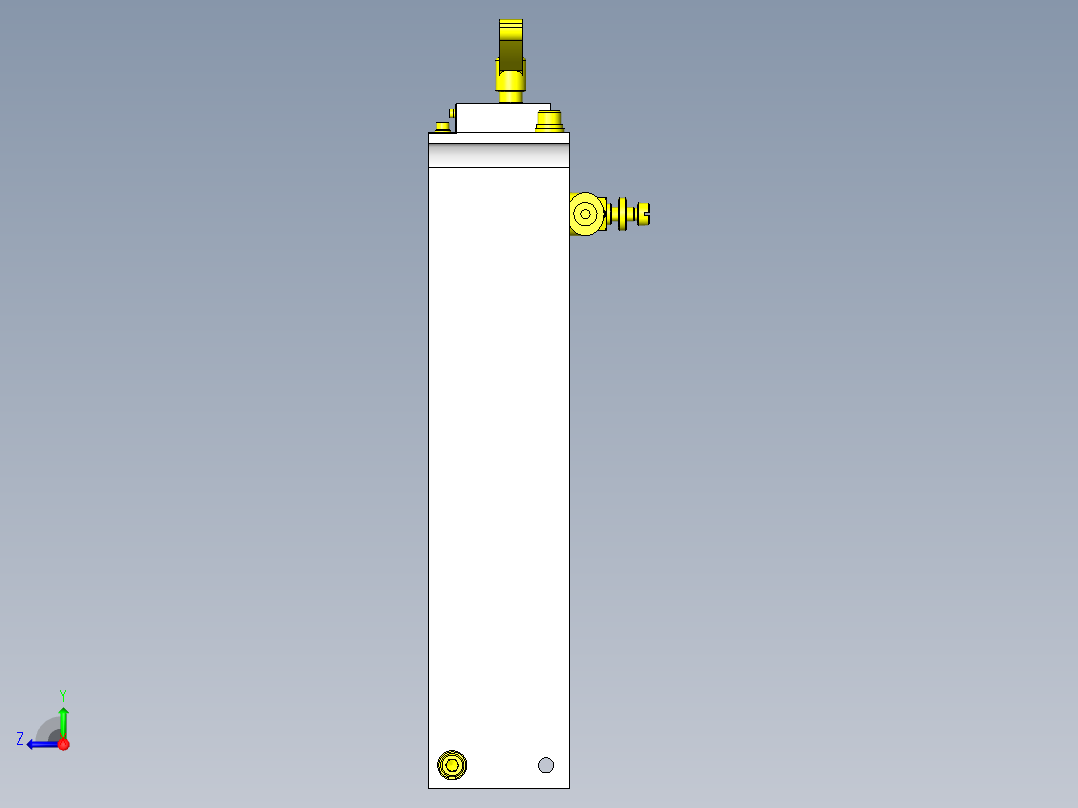 吹气枪位置调整机构右视图