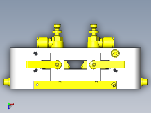 吹气枪位置调整机构俯视缩略图
