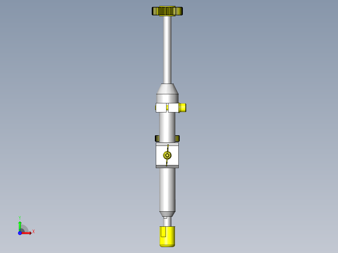 工件高度判定夹具前视图
