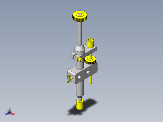 工件高度判定夹具正等轴测缩略图