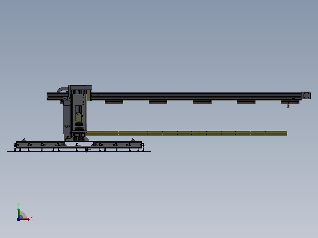 面板旋转搬送设备sw16可编辑前视图