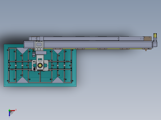 面板旋转搬送设备sw16可编辑俯视缩略图