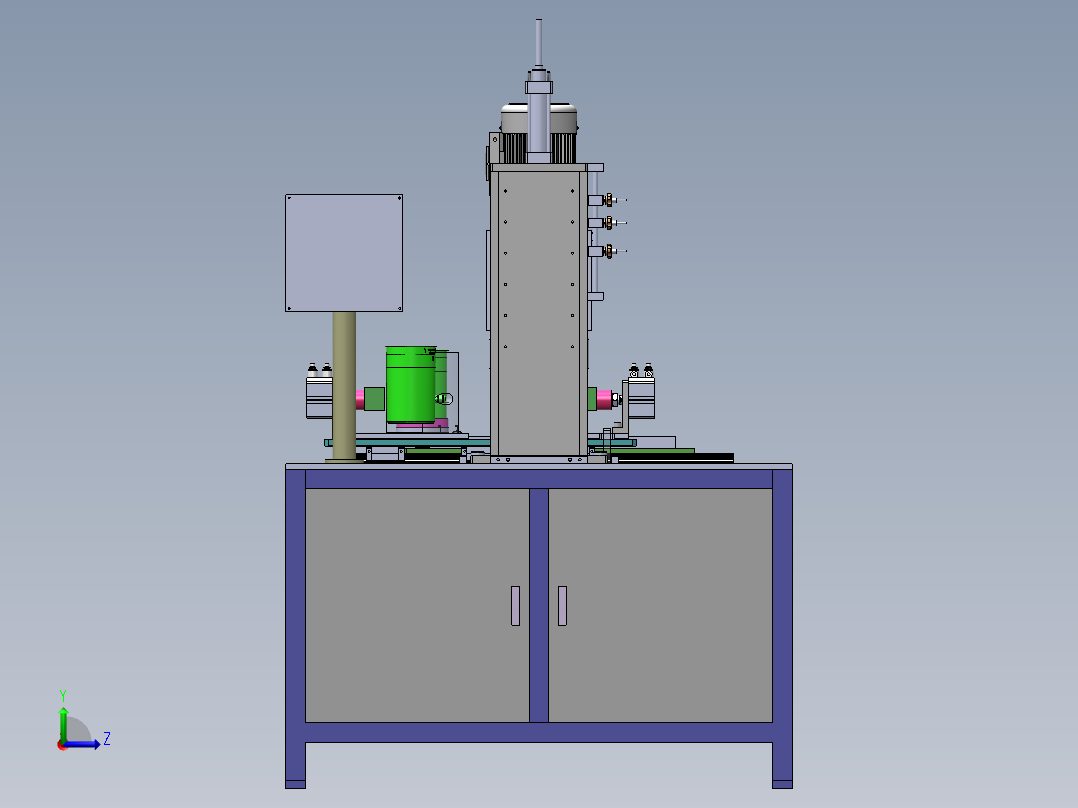 热水壶自动ZN-Q5卷边机sw14可编辑左视图