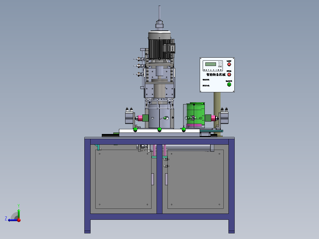 热水壶自动ZN-Q5卷边机sw14可编辑右视图