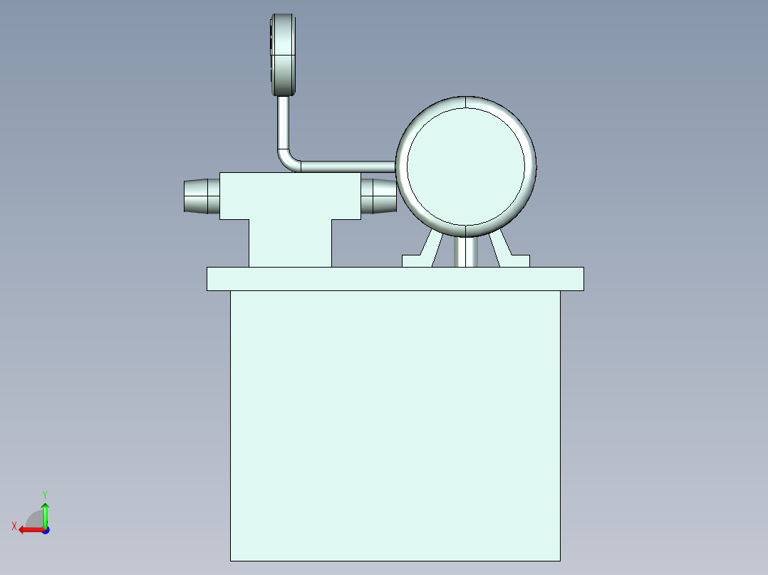 方料搬运压力机冲压与取料3D图纸H261 自动化设备3D图纸后视图