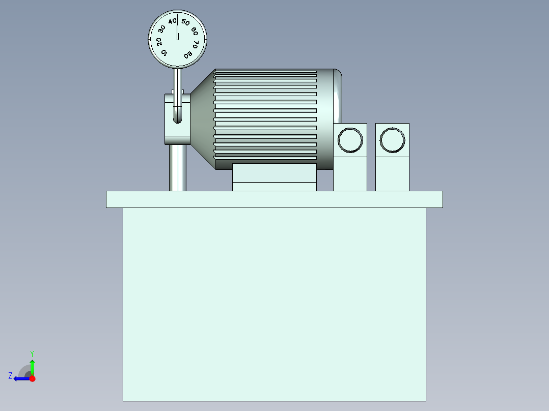 方料搬运压力机冲压与取料3D图纸H261 自动化设备3D图纸右视图