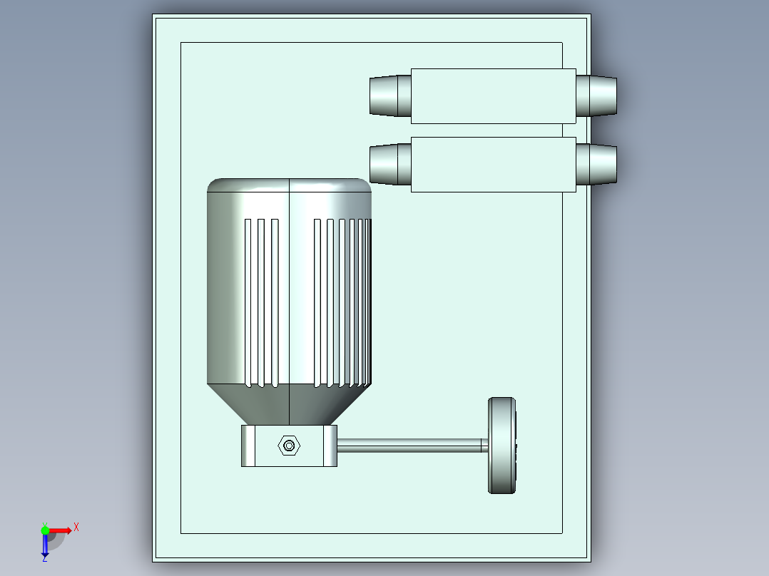 方料搬运压力机冲压与取料3D图纸H261 自动化设备3D图纸俯视图