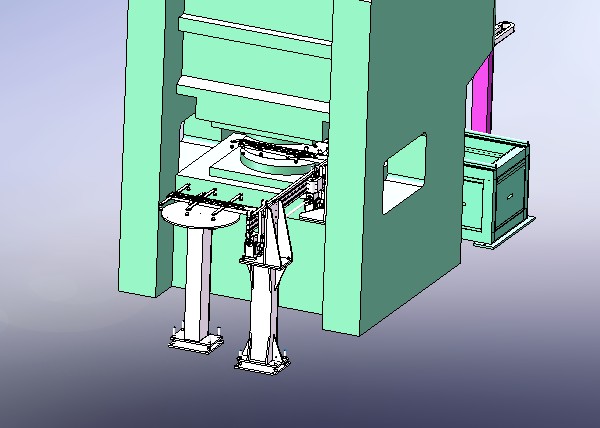 方料搬运压力机冲压与取料3D图纸H261 自动化设备3D图纸