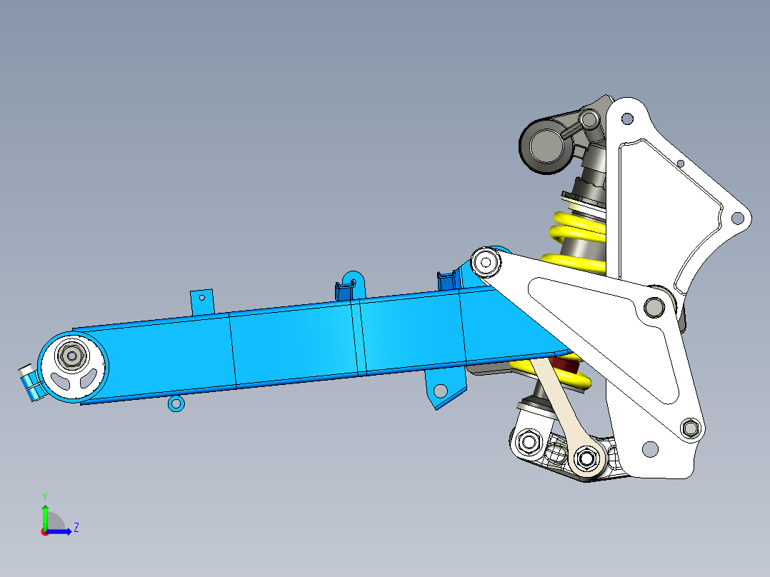 铃木350框架板，左视图