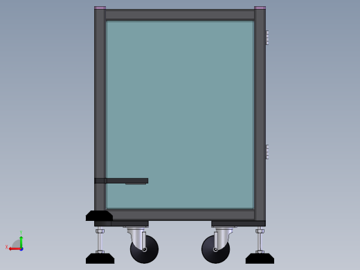 物料架3D模型后视缩略图