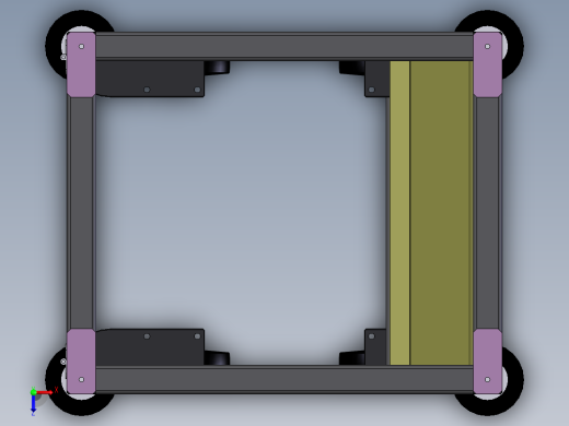 物料架3D模型俯视缩略图