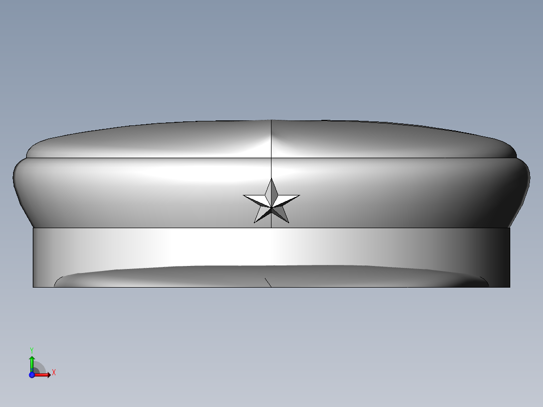 65解放帽前视图