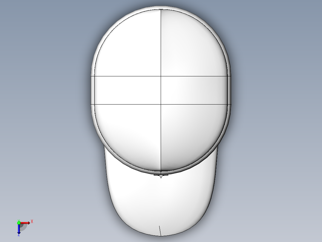 65解放帽俯视图