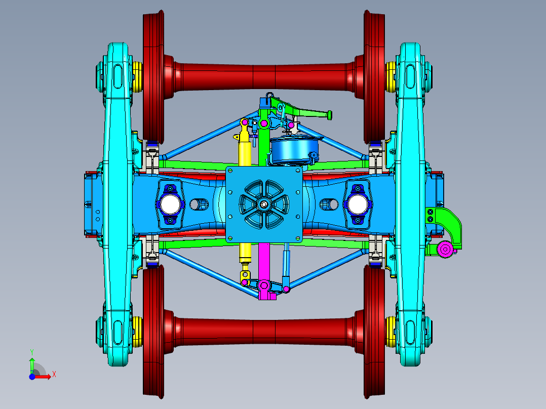 宫殿的输送箱前视图