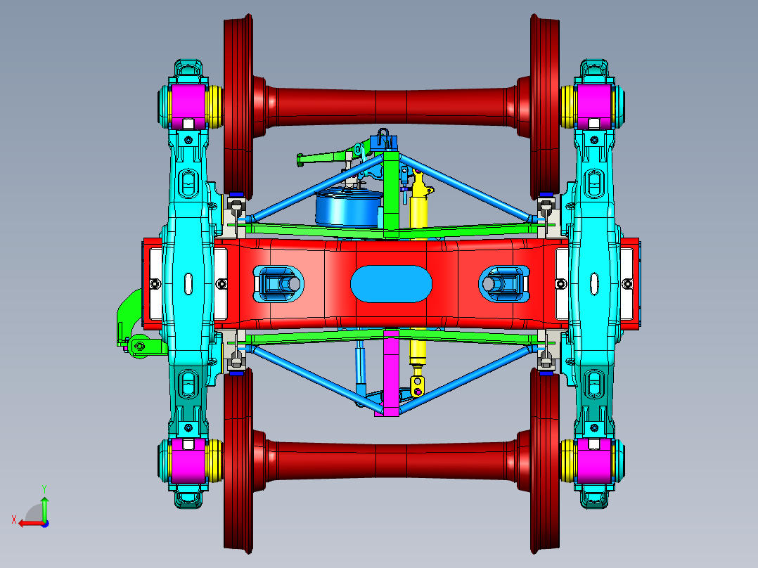 宫殿的输送箱后视图
