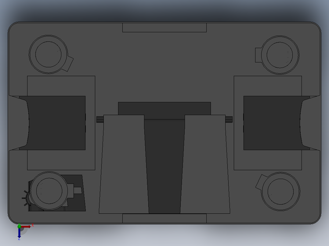 SW2010便携式的工作台俯视图