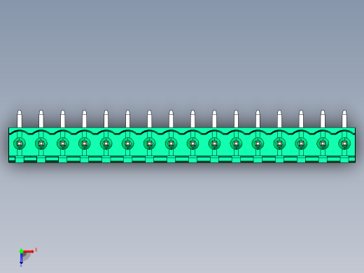 DEGSON 2EDG 系列 5.08mm 可插拔接线端子组-2EDGR-5.08-16P-14-00AH俯视缩略图