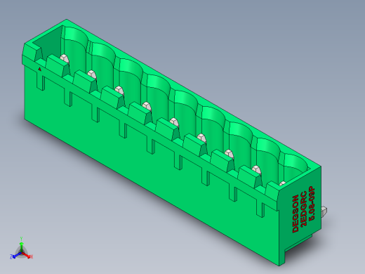 DEGSON 2EDG 系列 5.08mm 可插拔接线端子组-2EDGRC-5.08-09P-14-00AH
