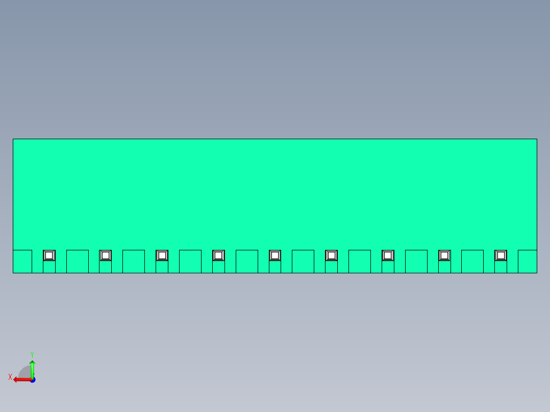 DEGSON 2EDG 系列 5.08mm 可插拔接线端子组-2EDGRC-5.08-09P-14-00AH后视图