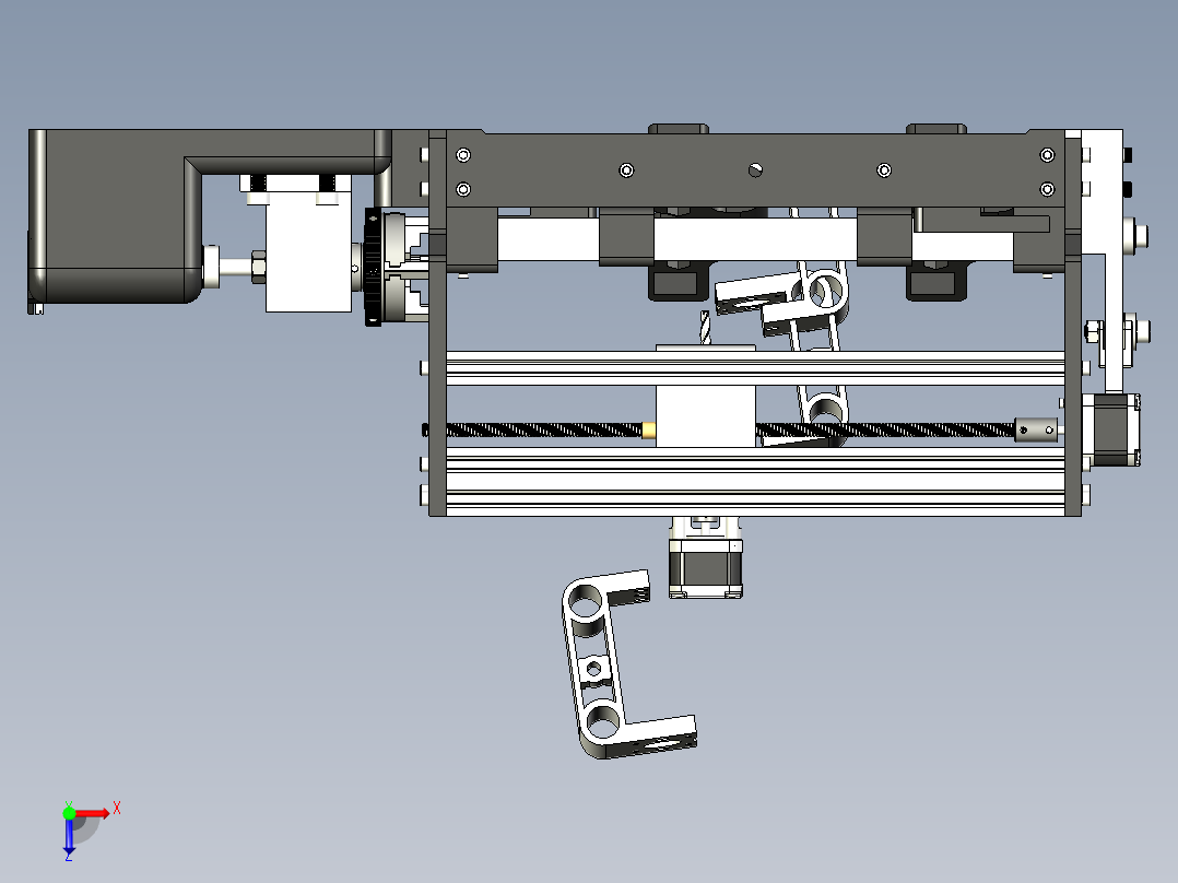 处理50mm管材的小型3018CNC俯视图