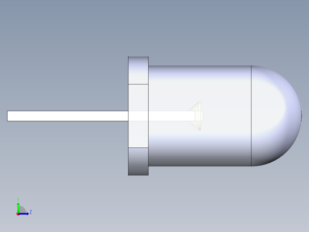 LED_Round_Clear_D5.0mm左视图