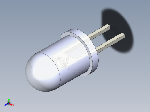 LED_Round_Clear_D5.0mm正等轴测缩略图