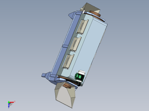 内置喷雾器喷嘴清洗谷物机俯视缩略图