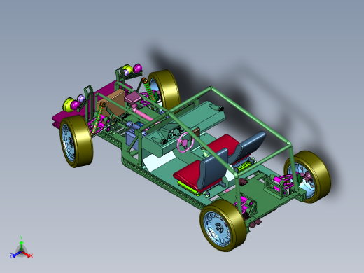 遥控底盘总成开源车架