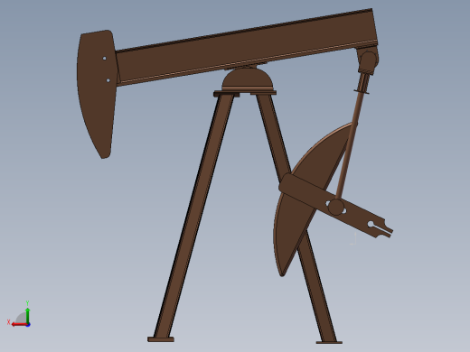 320-305-100石油抽油机三维设计与分析后视缩略图