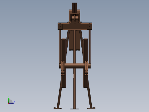 320-305-100石油抽油机三维设计与分析左视缩略图