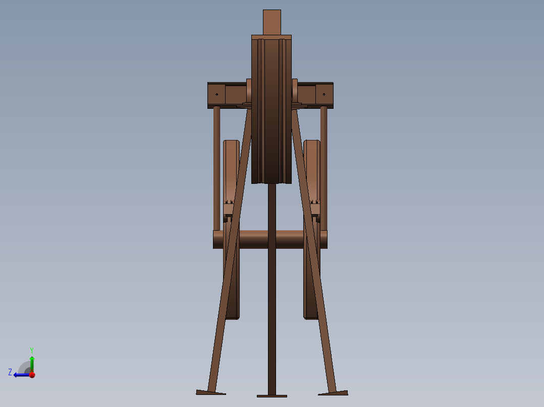 320-305-100石油抽油机三维设计与分析右视图