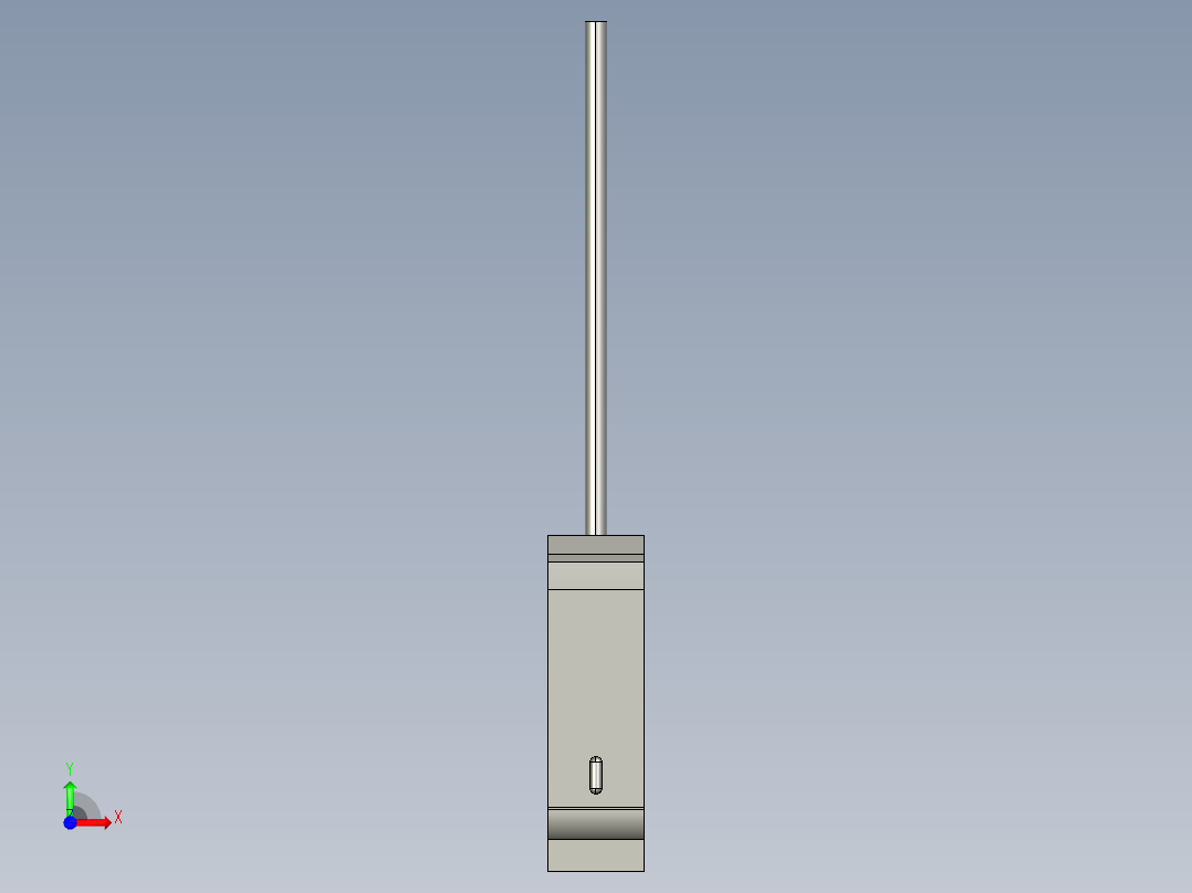 基恩士FS-V1_kc图纸模型前视图