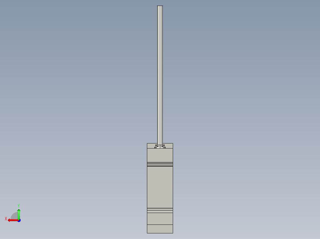 基恩士FS-V1_kc图纸模型后视图