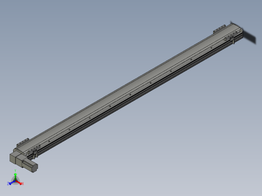 直线模组WG-LHB12-S1900-L(B)设计图纸