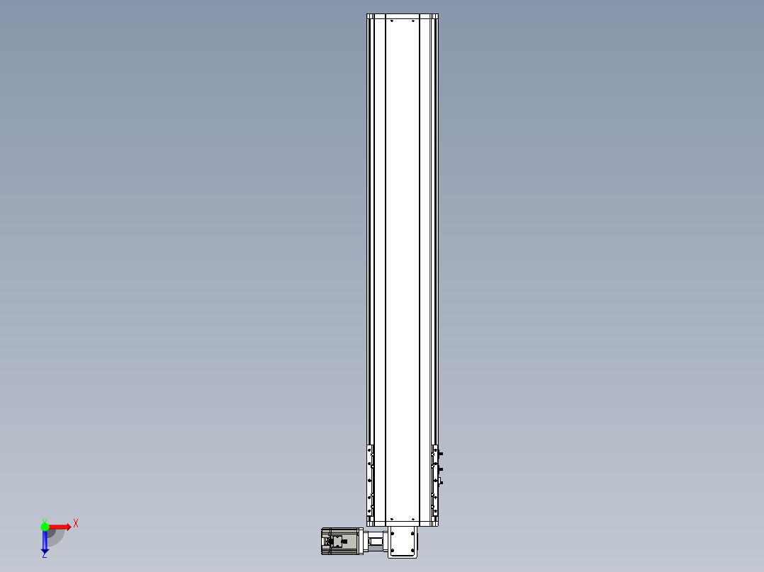 东锦同步带传动-直线滑台模组DH210B-L150-S1150-BL-P750W-C3俯视图