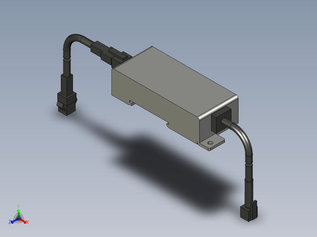 基恩士CA-DPU2_kc图纸模型正等轴测图