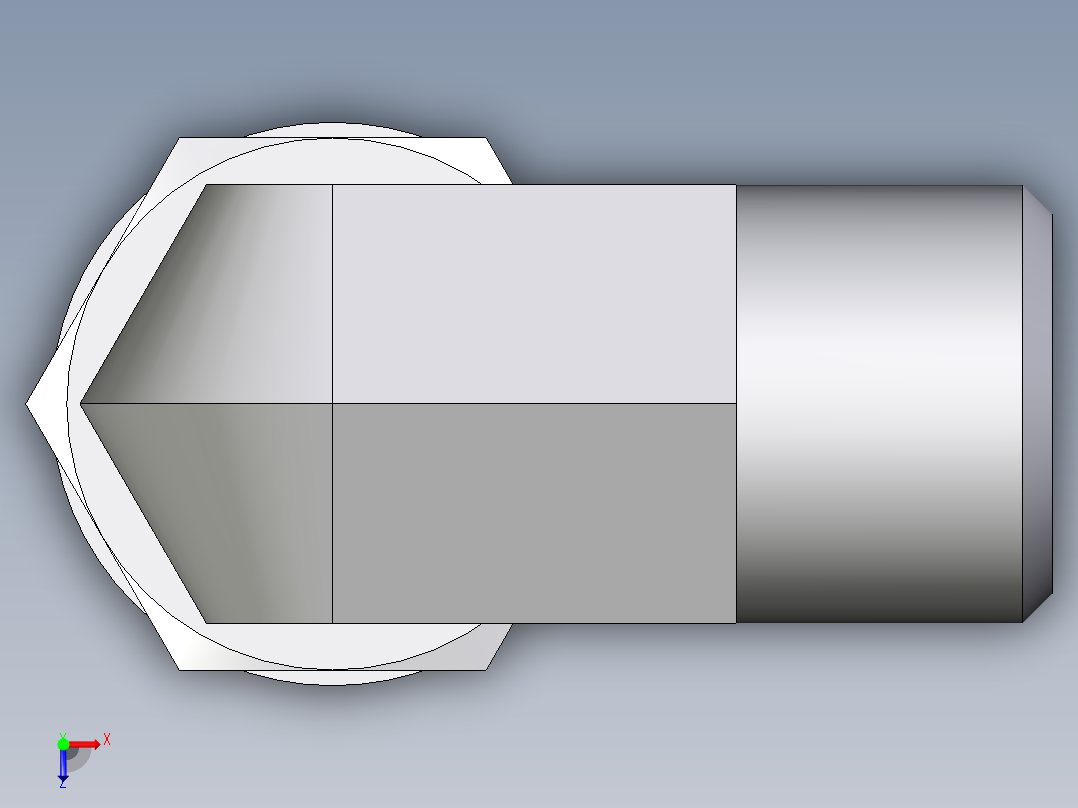 卡套式工业通用硬管接头EO_Adjustable_Locknut_elbow_WEE08LMOROMDCF俯视图