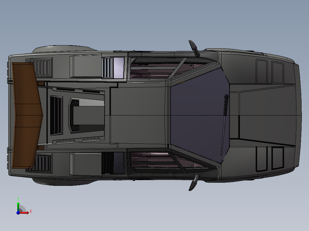 玩具车模型前视图
