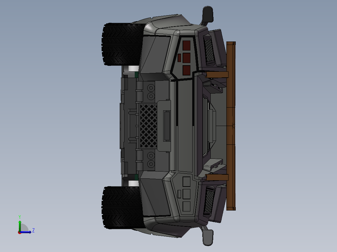 玩具车模型左视图