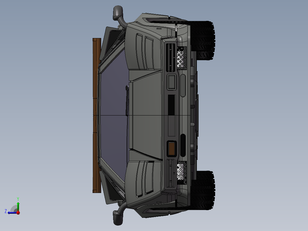 玩具车模型右视图